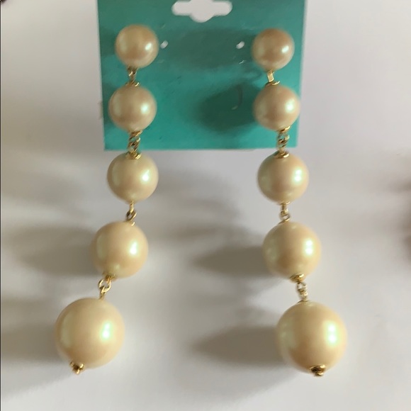 Kate Spade 5 drop pearl earrings - Picture 3 of 4
